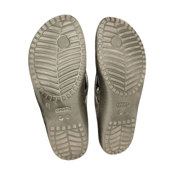 Crocs flip flops with hearts size 10. ^ - Picture 5 of 6